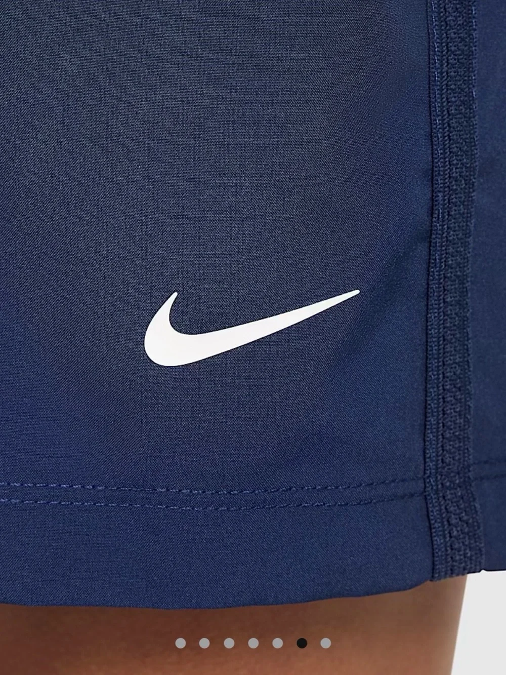 3 pairs of Nike Boys Navy Blue Athletic Shorts with Swoosh.